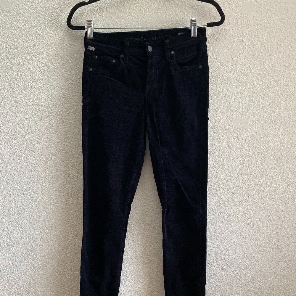 Rocket High Rise Skinny Corduroy Pants Citizens Of Humanity Size 25 x 30 Black